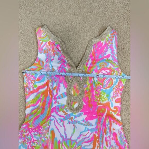 Lilly Pulitzer Janice Scuba To Cuba Shift Dress Sz 4 - Picture 9 of 13